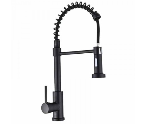 Смеситель д/кухни MIXXUS PREMIUM SPRING 017 BLACK Ø35 (8 шт/ящ)