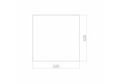 Зеркало квадратное с фацетом 530х530 Silver Mirrors