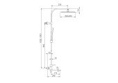 Душевая система G2483 хром Gappo