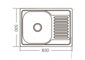 Мойка Z6350-08-180MD micro decor Zerix 