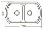 Мойка Z7749-08-180MD micro decor Zerix 
