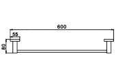 Полотенцедержатель F30301 сатин 600 Frap