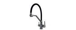 Смеситель д/кухни под ФИЛЬТР нерж/сталь MIXXUS FUL-021 GRAPHITE REFL.BLACK