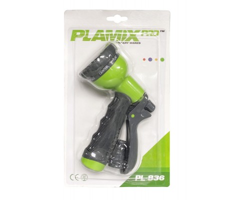 Пистолет-распылитель для полива, 8 режимов ABS+TPR PRO PL-836 Plamix