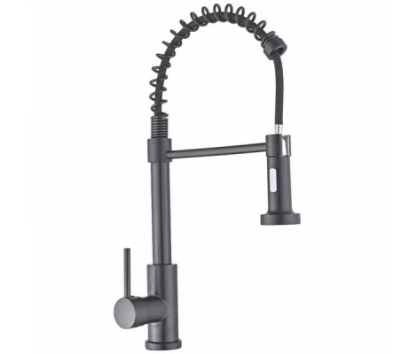 Смеситель д/кухни MIXXUS PREMIUM SPRING 017 GRAPHITE Ø35 (8 шт/ящ)