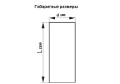 Канал вентиляционный круглый 100 мм х 1,5 м 100 В1,5 Эвент
