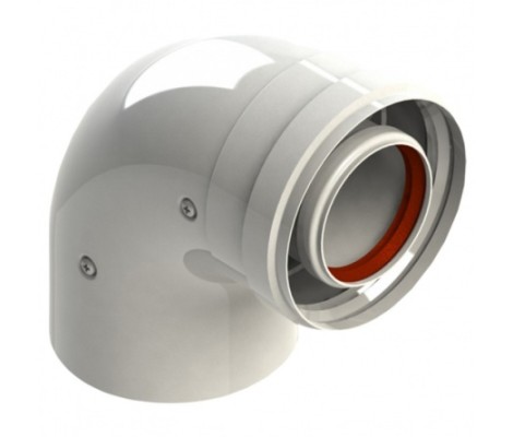 Коаксиальный угол стартовый 90° 60/100 Vaillant, Ariston,Protherm