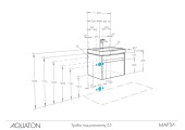Тумба подвесная 55, Марти 55 Ясень шимо под умывальник Адриана 55 Aquaton