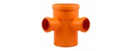 Крестовина двухплоскостная 110/50/50/90° рыжая Flextron