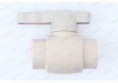 Кран пластиковый шаровый 25 латунный шар Standart серый Pro Aqua