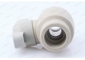 Кран пластиковый шаровый 25 латунный шар Standart серый Pro Aqua