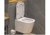 Унитаз подвесной К50, безободковый, сиденье ДП, крепления Eva Gold