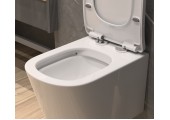 Унитаз подвесной К50, безободковый, сиденье ДП, крепления Eva Gold