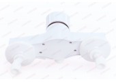Смеситель для ванны Oscar-006 длинный белый Plamix 