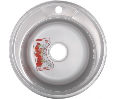 Мойка врезная Z490-06-180E Satin Zerix 