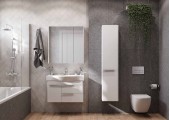 Тумба подвесная 80, Беверли 80 Белый глянец под умывальник Беверли 80 Aquaton