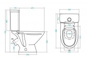 Унитаз-компакт Лига 1WH302197 Santek