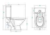 Унитаз-компакт Лига 1WH302141 Santek