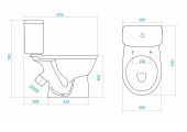 Унитаз-компакт Бореаль 1WH302143/42 Santek