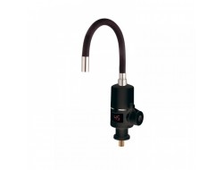 Водонагреватель 3 kW на мойку ZERIX ELW06-EF-BLACK /инд. темп. /силикон излив (12шт/ящ)