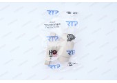Кран пластиковый шаровый 20 латунный шар стандарт серый RTP
