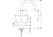 Смеситель для кухни G4398-30 с фильтром гибкий Gappo