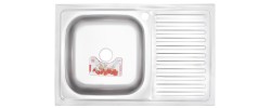 Мойка накладная Z8050L-06-160MD micro decor Zerix 