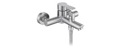 Смеситель д/ванны нерж/сталь ZERIX DAX-142 (EURO) SUS304