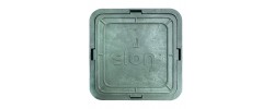 Люк  Дачный 400 мм SLON (КВАДРАТНЫЙ) ЗЕЛЕНЫЙ