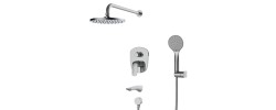 Душевая система KB-64008-01 встраиваемая хром Koer
