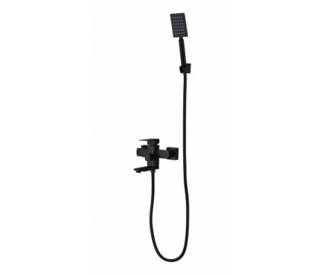 Смеситель д/ванны AKSA BAS-03-17-BLACK из нерж.стали