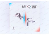 Смеситель для ванны Oregon 009 короткий, белый Ø35 Euro Mixxus