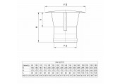 Зонт - Д 430/0,5 мм Ø125 f1705 Ferrum