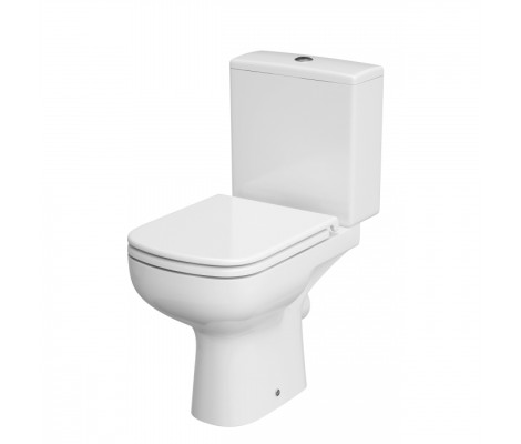 Унитаз-компакт Colour Clean On 011 безободковый, микролифт, дюропласт Cersanit