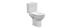 Унитаз-компакт City New on Clean безободковый прямой выпуск,2 режима,дюро,нижнее подключение Cersanit