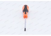 Отвертка крестовая Мастер №1 100мм CrV с двухкомпонентной ручкой Santool