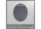 Зеркало Эллипс 66*39 Eva Gold