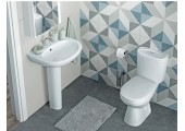 Унитаз-компакт Анимо нижний выпуск, 1 режим, крышка ПП Santek