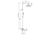 Душевая система G2491-6 хром черный Gappo