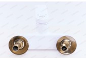 Смеситель д/ванны PLAMIX LUCAS-009 EURO SET WHITE (с шлангом, лейкой и кронштейном) (24 шт/ящ)