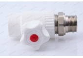 Кран шаровый  радиаторный прямой 25х3/4