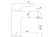 Смеситель для раковины G1003-8 белый Gappo