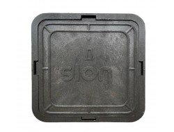 Люк  Дачный 400 мм SLON (КВАДРАТНЫЙ) ЧЕРНЫЙ