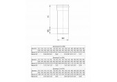 Дымоход 1,0м 430/0,5 мм Ø200 f1012 Ferrum