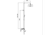 Душевая система G2495-76 с термостатом, черный G2495-76 Gappo
