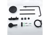 Душевая система G2495-76 с термостатом, черный G2495-76 Gappo