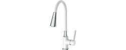 Смеситель для кухни F4044-8 хром/белый Frap