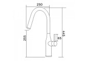 Смеситель для кухни G4398-46 с фильтром черный Gappo