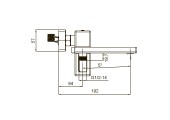 Смеситель для ванны KB-41009-01 короткая хром Koer