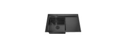 Мойка из нержавеющей стали Nano-Black 3.0/0.8 мм с сифоном ZH7849L-215.SUS304 Zerix